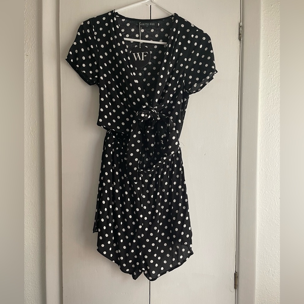 White Fox romper size small
